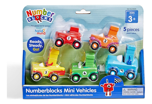 Hand2mind Numberblocks Mini Vehículos, Juegos De Vehículos D