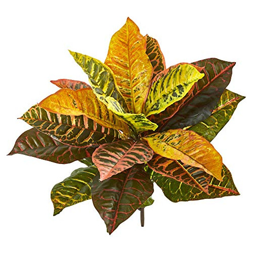 21 Garden Croton Artificial Real Touch Juego De 4 Plant...