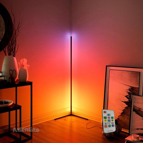 Imagen 4 de 10 de Luz Lampara Pie Esquinero Pixel Led Rgb Regalo Deco Original