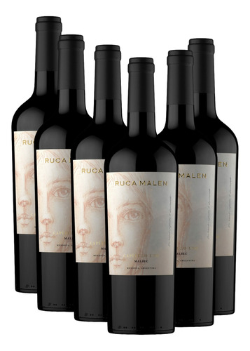 Caja X 6 Vinos Ruca Malen Capitulo 1 Malbec 750 Ml 