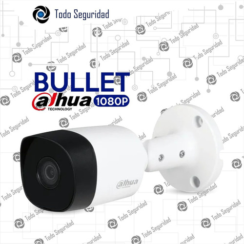 Imagen 5 de 10 de Camara Cctv 1080p 2mp Bullet Infrarroja Dahua Color Exterior Seguridad Gran Angular