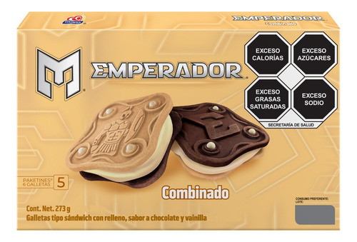 3 Pzs Gamesa Galletas Combinado Emperador 273gr