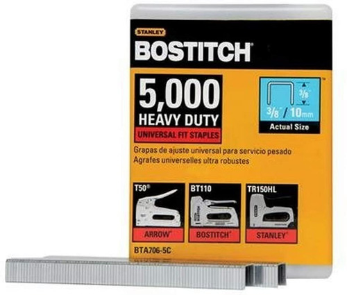Grapas Bostitch Caja 5000 Pza 3/8 X 2/5 Heavy Duty