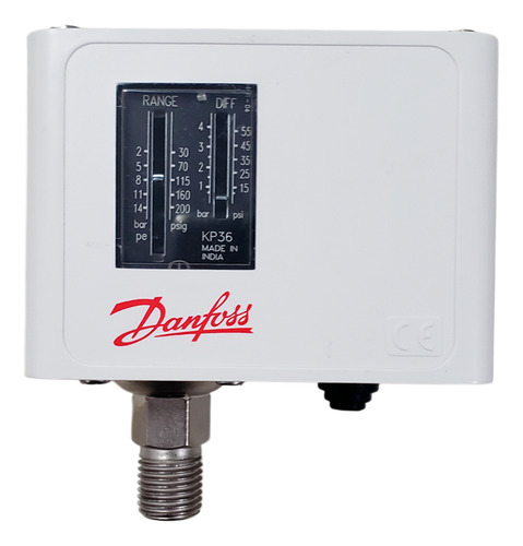 Interruptor de presión Danfoss Kp36 +2 A 14 bar con rosca 1/4 060-110891