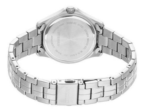 Citizen Ladies Quartz Crystal Dress Eu6080-58d Color De La Correa Plata Color Del Bisel Plata Color Del Fondo Madre Perla
