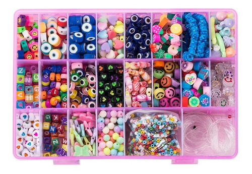 1600 Pcs Hecho Rebordeado Material Conjunto Diy Pulsera