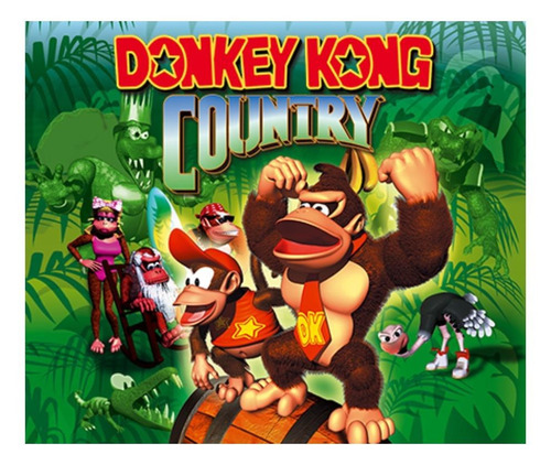 Donkey Kong Country  Donkey Kong Country Standard Edition Nintendo SNES Físico