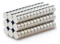 Comprar Imanes De Neodimio 8x4 Mm Super Potentes Niquelados X 50