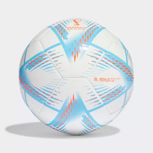 Bola Futebol Campo Adidas Al Rihla Copa Do Mundo 2022 C/Caixa Branco e Azul