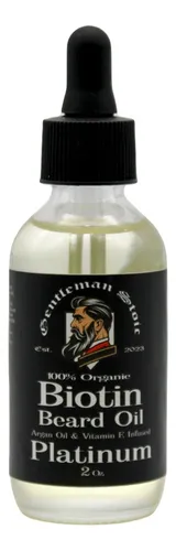 Aceite Para Barba Gentleman Stoic Platinum Con Biotina, 60 M