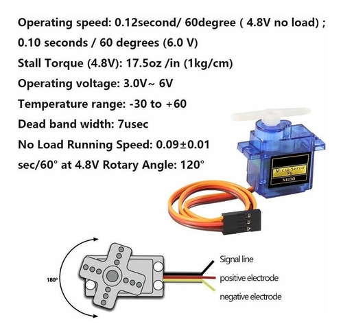 Dorhea 5 Piezas Sg90 Micro Servo Motor Servo De Arduino Mini