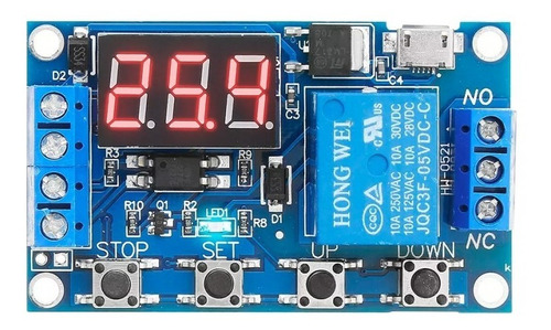 Modulo Temporizador Digital Timer Relé Trigger 6-30v