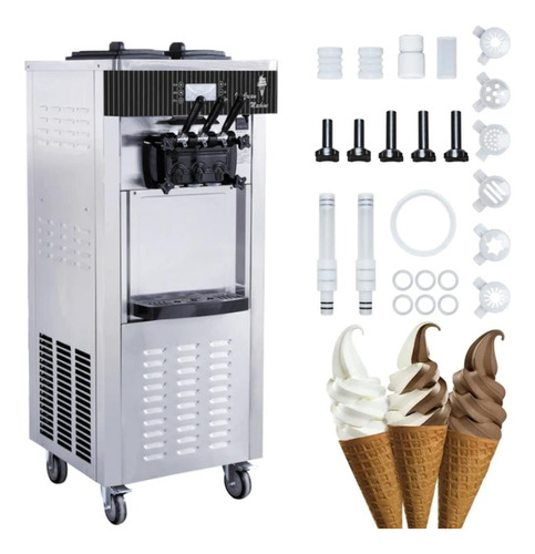 Máquina Helado 2200w 3 Sabores 