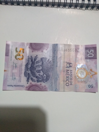 Billete Nuevo Impecable De $50 Del Ajolote Del Banco De Méxi