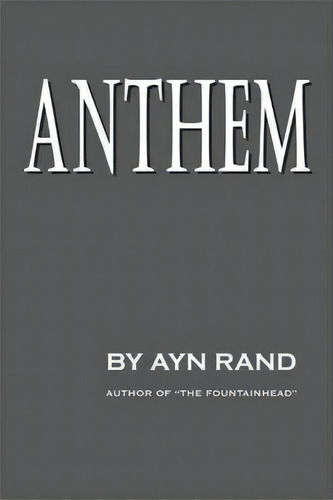 Anthem, De Ayn Rand. Editorial Caxton Press, Tapa Dura En Inglés
