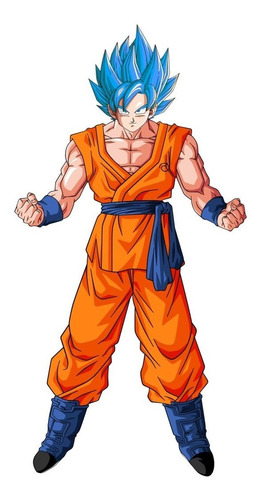 Goku Super Sayayin Fase Dios, Pelo Azul - Dragon Ball | MercadoLibre