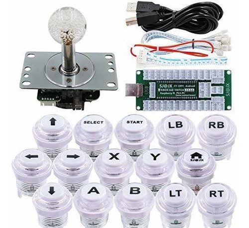 Imagen 1 de 6 de Sjjx Arcada Controlador De Juegos Usb Kit De Encoder Led Ch