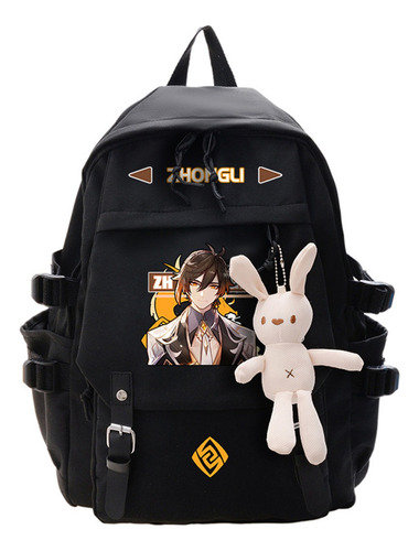 Mochila Portátil Genshin Impact Para Adolescentes, [u]