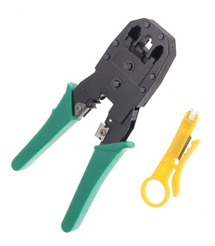 Imagen 1 de 2 de Crimpeadora Ponchadora Red Rj45 Rj-45 Rj12 Rj11 + Pela Cable