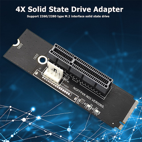 Tarjeta Elevadora Ngff M2 A Pci-e 4x X1 Con Ranura M2 Key M