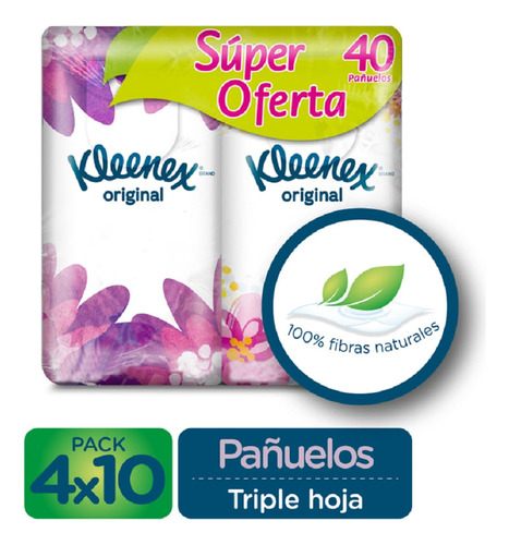 Oferta Pañuelos Faciales Kleenex Bolsillo X 40und