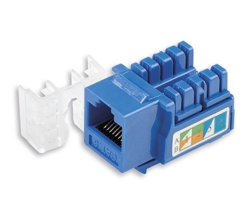 Conector Jack Modular Sin Apantallar Cat6a Red Rj45