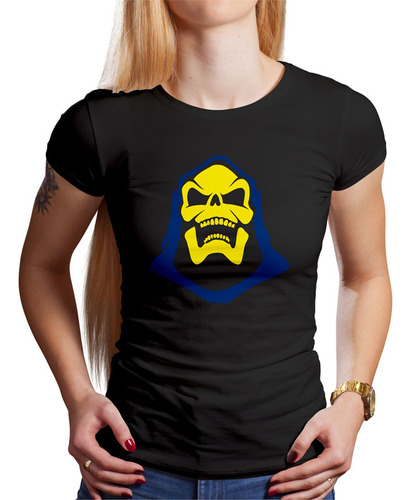 Polo Dama Skeletor Camiseta (d0819 Boleto.store)