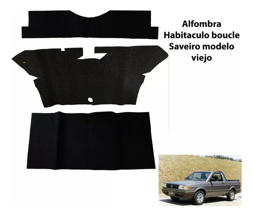 Alfombra De Piso Volkswagen Gol Senda M Viejo Pelo Corto