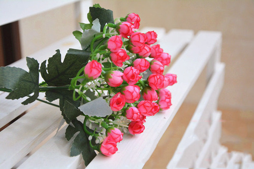 Flores Artificiales Amarillas 6 Puntas 36 Milán