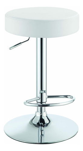 Taburete De Bar Ajustable Coaster Blanco 102550