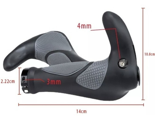 Imagen 2 de 3 de Puños Para Bicicleta Con Descanso