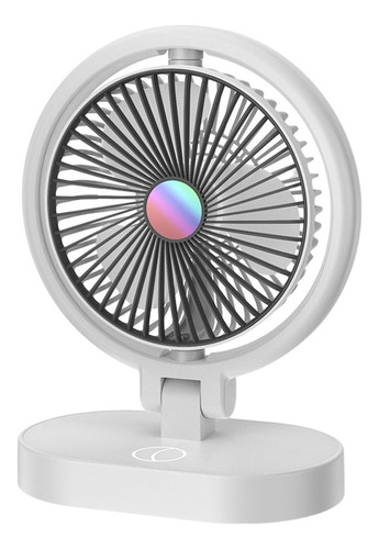 Mini Ventilador De Mesa, Rotación De Ajuste, Recargable,