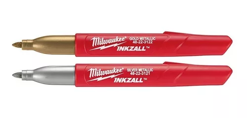 Milwaukee 48-22-3121 INKZALL Silver Markers - 2 Pack