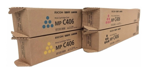 Toner Mp C406  Set Completo Cmyk Original