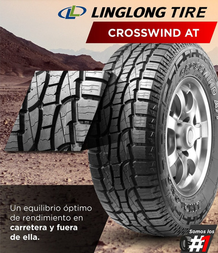 2 Cubiertas Rodado 15 Linglong 255/75 R15 109r Crosswind At