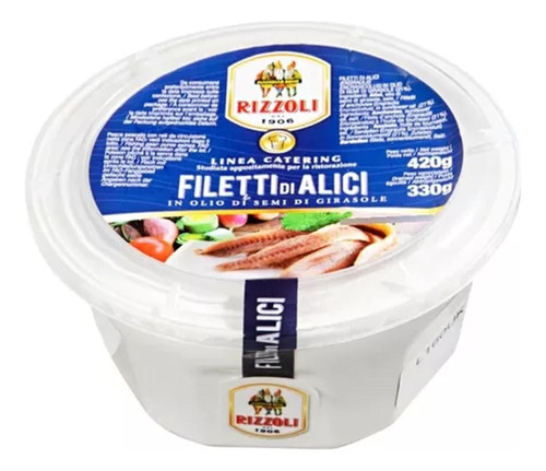 File De Anchovas Italiano Rizzoli 420g