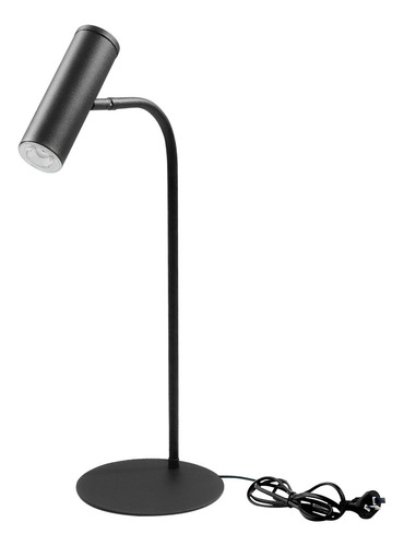 Lampara Velador Mesa Direccionable Escritorio Spot Gu10 Led Estructura Negro