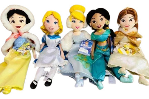 Lote Bonecas Pano Princesas Disney Originais