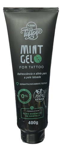 Mint Gel - Gel Emoliente E Refrescante Para Tattoo | 400g