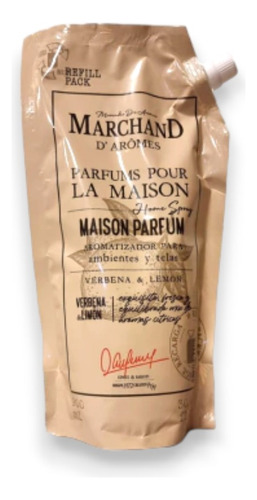 Marchand D´aromes Refil Home Spray Verbena Y Limon X 900 Ml