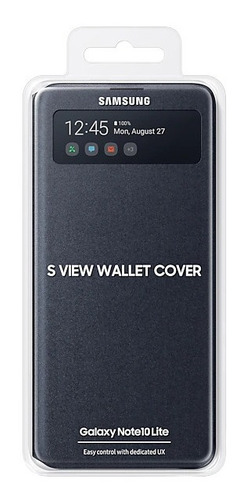 Imagem 5 de 5 de Capa S View Flip Wallet Note 10 Lite Original Samsung Preta