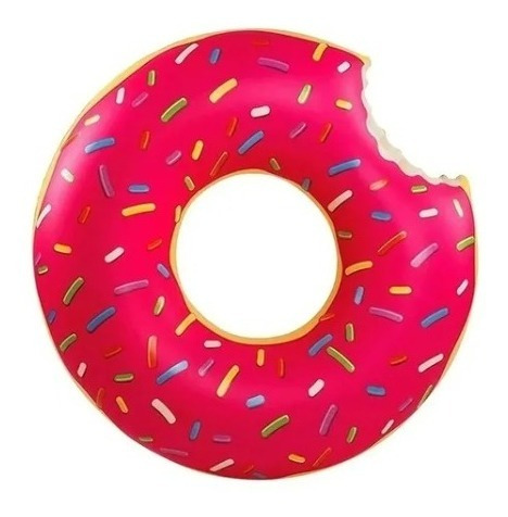 Flotador Dona Donuts Frutilla 90 Cm Inflable