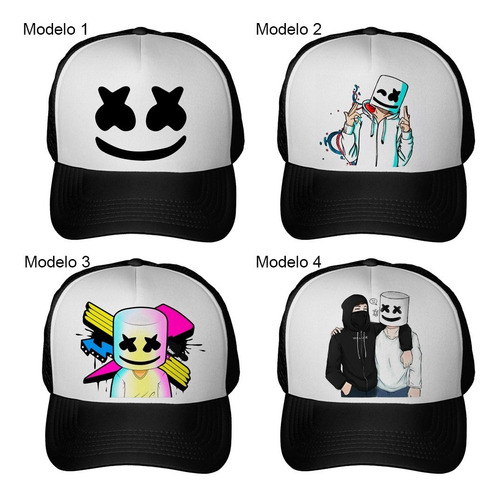 Imagen 2 de 3 de Gorra Marshmello Dj Moda Unisex Varios Modelos