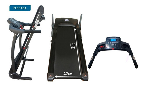 Cinta de correr eléctrica Enerfit 720 Plus 220V color negro