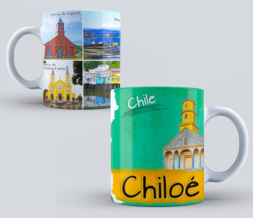 Taza De Ceramica Paisajes Chile Chiloe