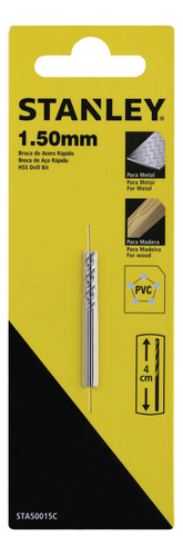 Brocas Para Metal/madera Diámetro 1,5mm  Stanley Sta50015c