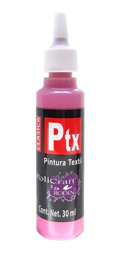 Pintura Textil Policraft Ptx Clasica 30 Ml, Pieza Color Rosa 635