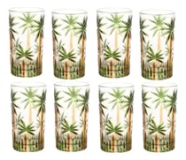 Comprar Jogo Copos 8 Und Palm Tree Coqueiro Wolff Cristal 360 Ml