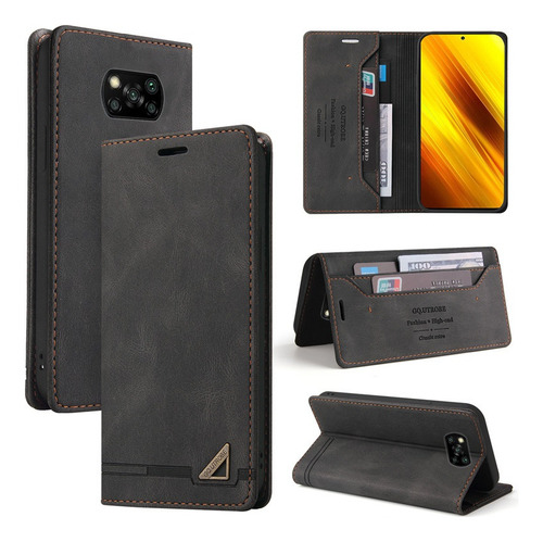 Funda Cuero Tipo Cartera For Xiaomi Poco X3 Pro M3 X4 Gt