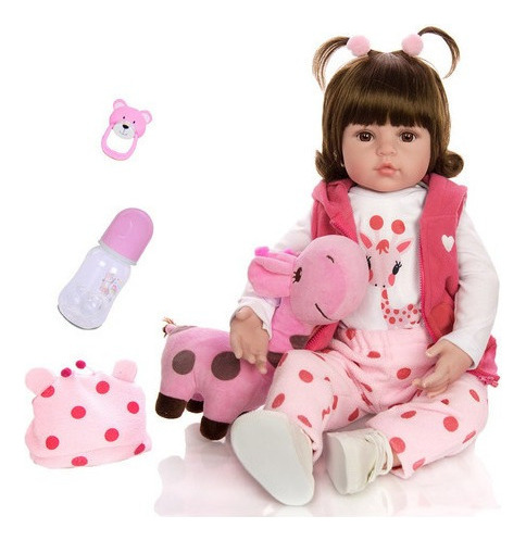 Bonecas De Silicone Realistas Renascidas Baby Reborn 48 Cm